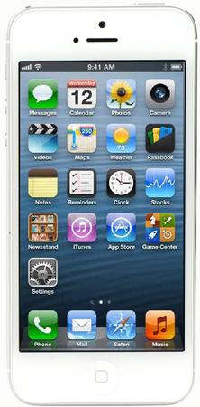 Смартфон Apple iPhone 5 64Gb White & Silver - Верхний Уфалей
