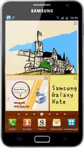 Смартфон Samsung Galaxy Note GT-N7000 Blue - Верхний Уфалей